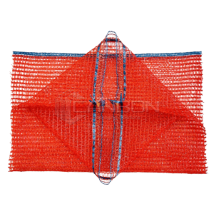 Red - HPDE Raschel Mesh Bag Single for Fruits