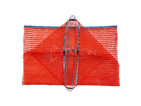 Red - HPDE Raschel Mesh Bag Single for Fruits